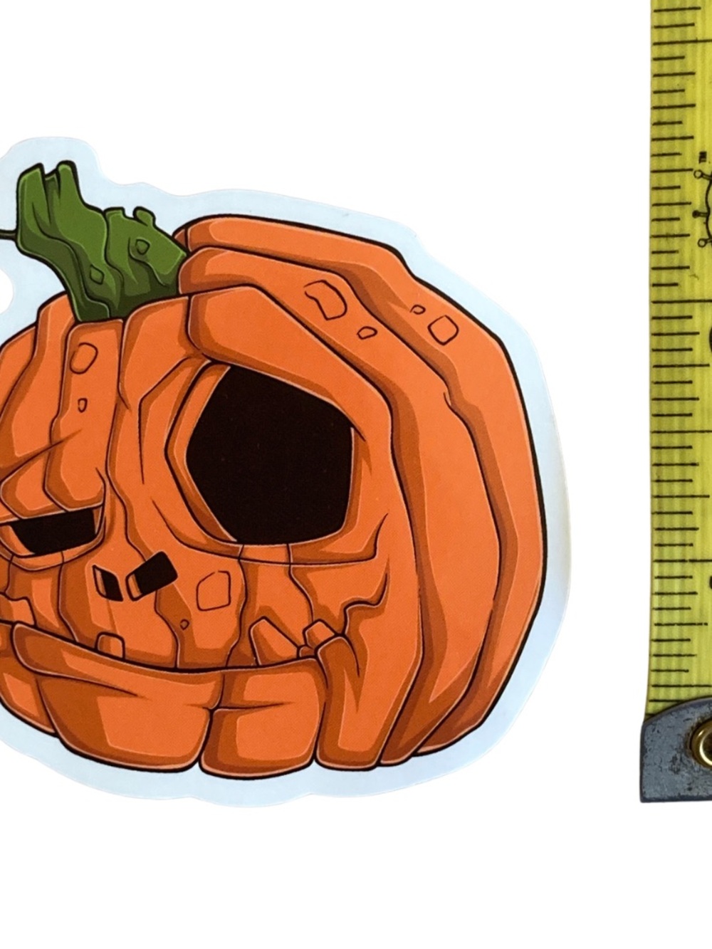 Large Bumpy Jack-O-Lantern Halloween Sticker - Picture 2 of 3